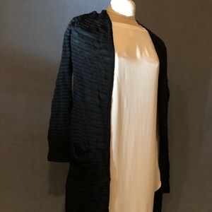 Long black sweater/cardigan